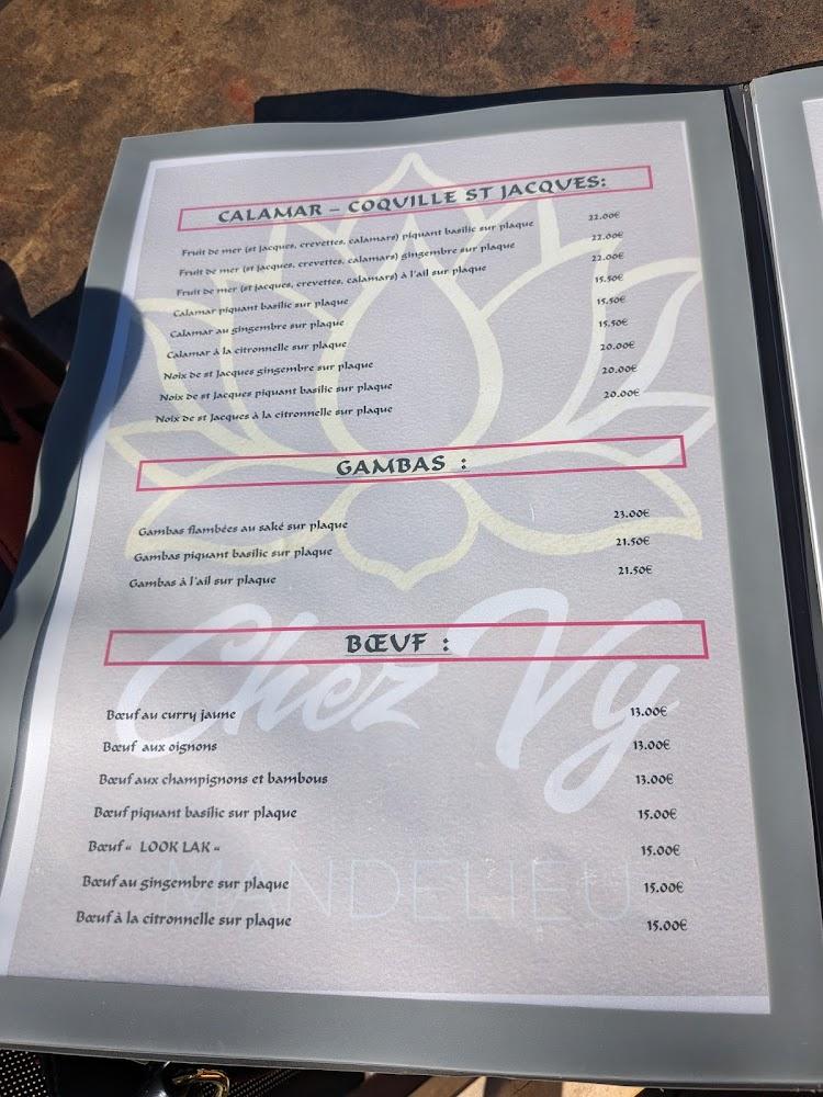 Chez Vy - Menu Image 1